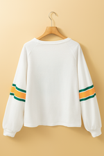Full back view of Number 76 Round Neck Long Sleeve Top