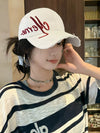 Women lightweight sweat wicking Embroidered Distressed Baseball Cap