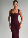 Square Neck Sleeveless Maxi Dress For Women