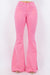 Front view of Bell Bottom Jean in Pink