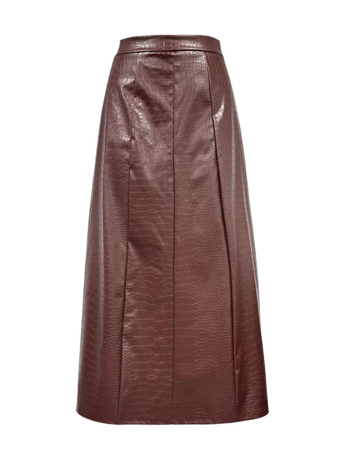 Full view of High Waist Midi Skirt
