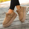 Round Toe Platform Boots For Ladies