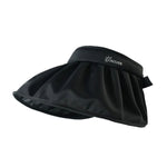 Black visor with brand logo on a white background
