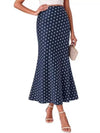 Women's High-Waisted Mermaid Midi Skirt
