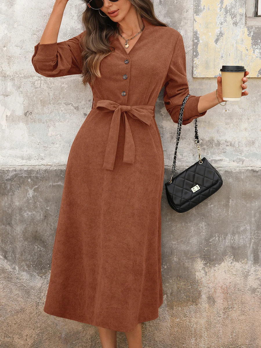 model wearing Max-Origin dress