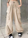 Full Size Drawstring Cargo Pants Plus Size For Women