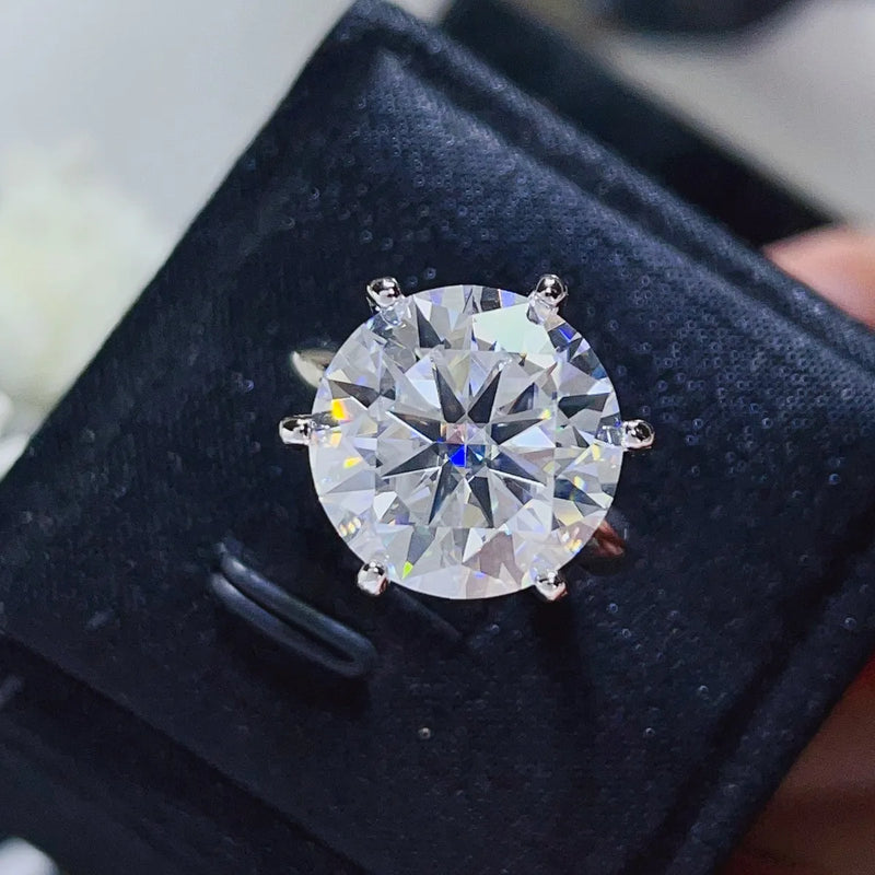 Diamond ring in a black velvet box