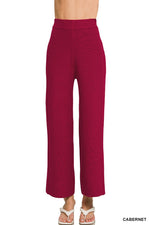 Red pants on a white background