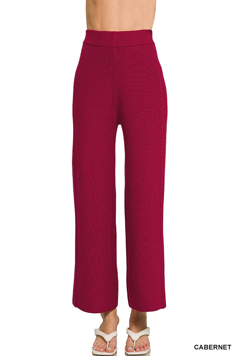 Red pants on a white background