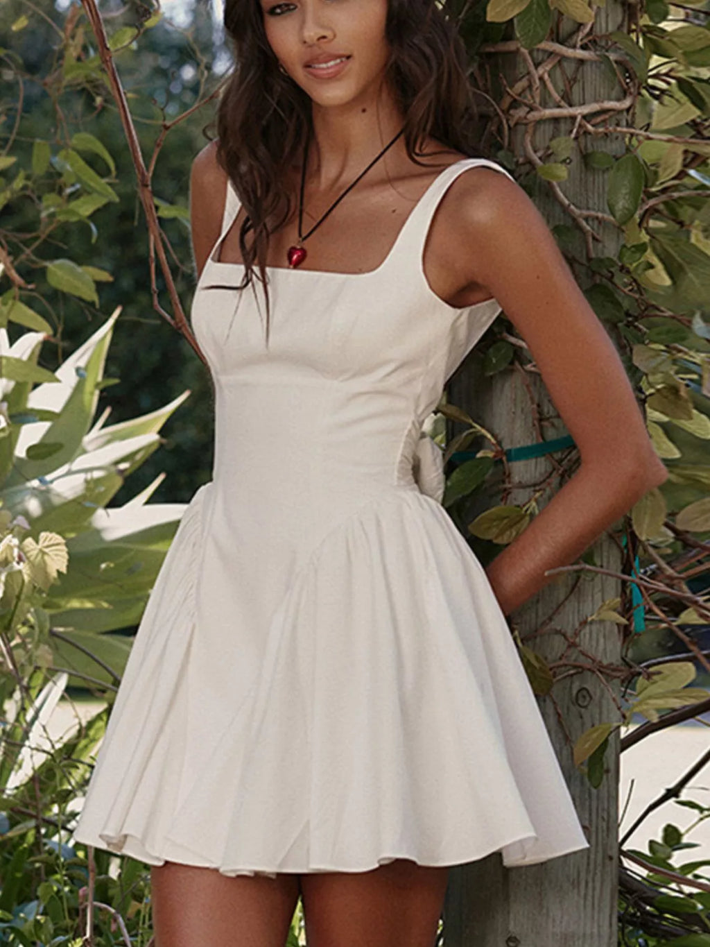 Chic Backless Square Neck Mini Dress fo – East Hills Casuals