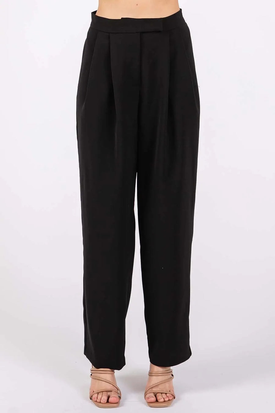 Black pants on a white background