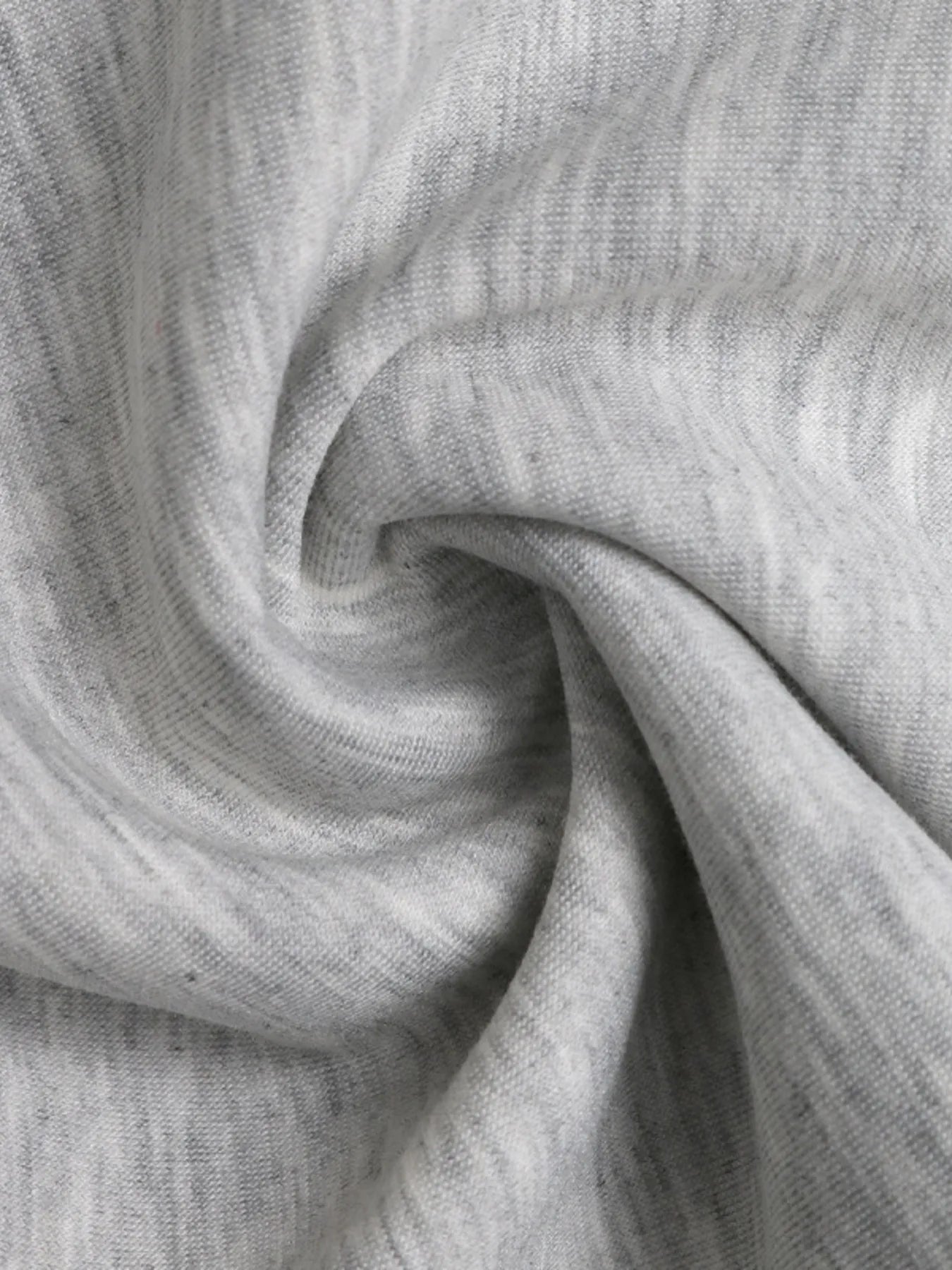Close-up of gray fabric with a textured pattern