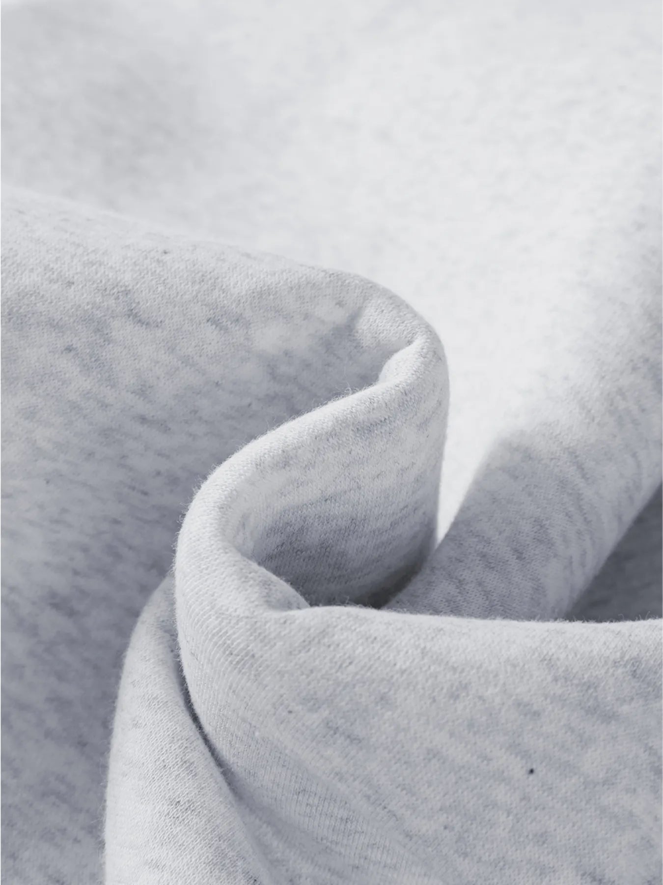 Close-up of gray fabric with a soft texture