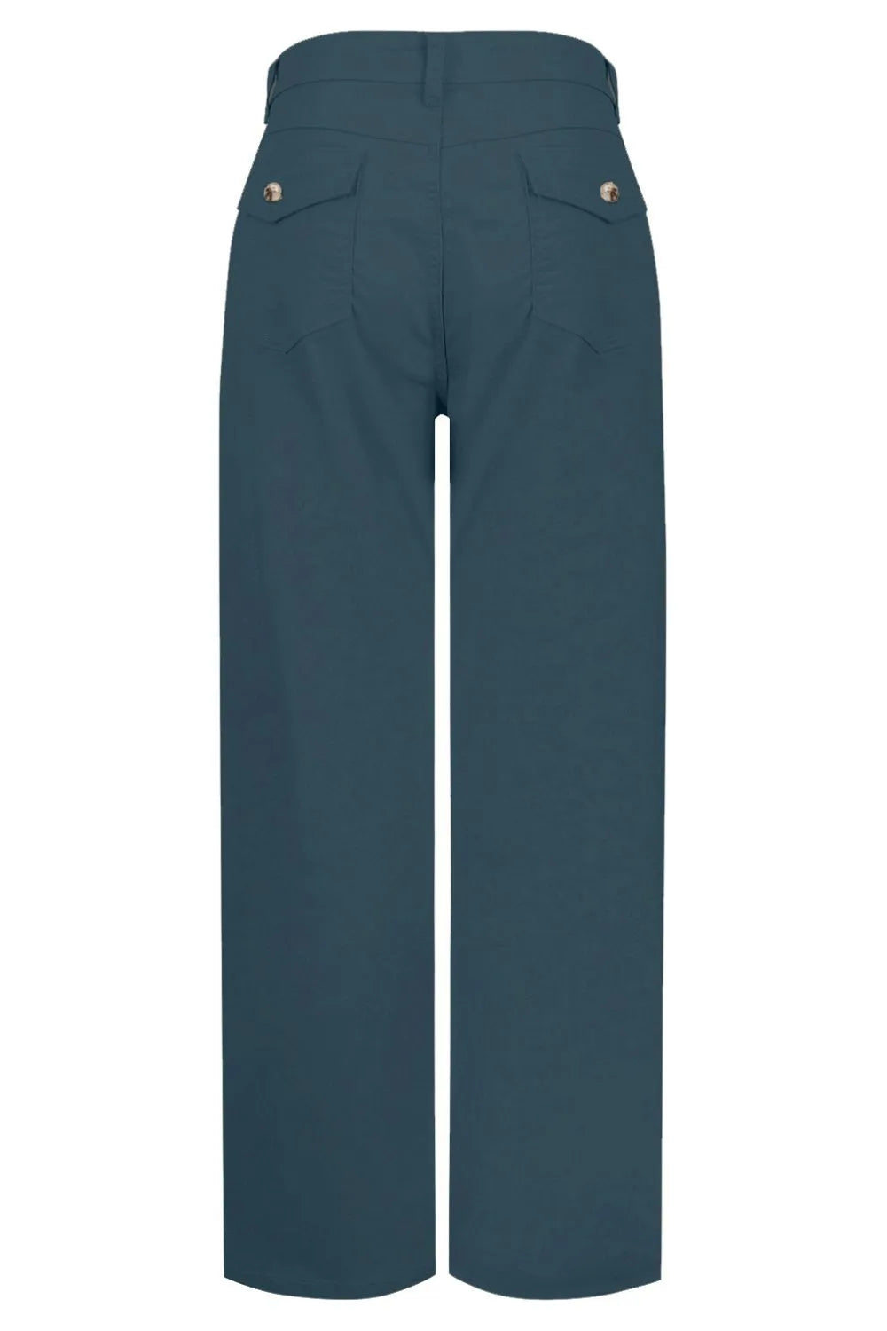 Teal pants on a white background