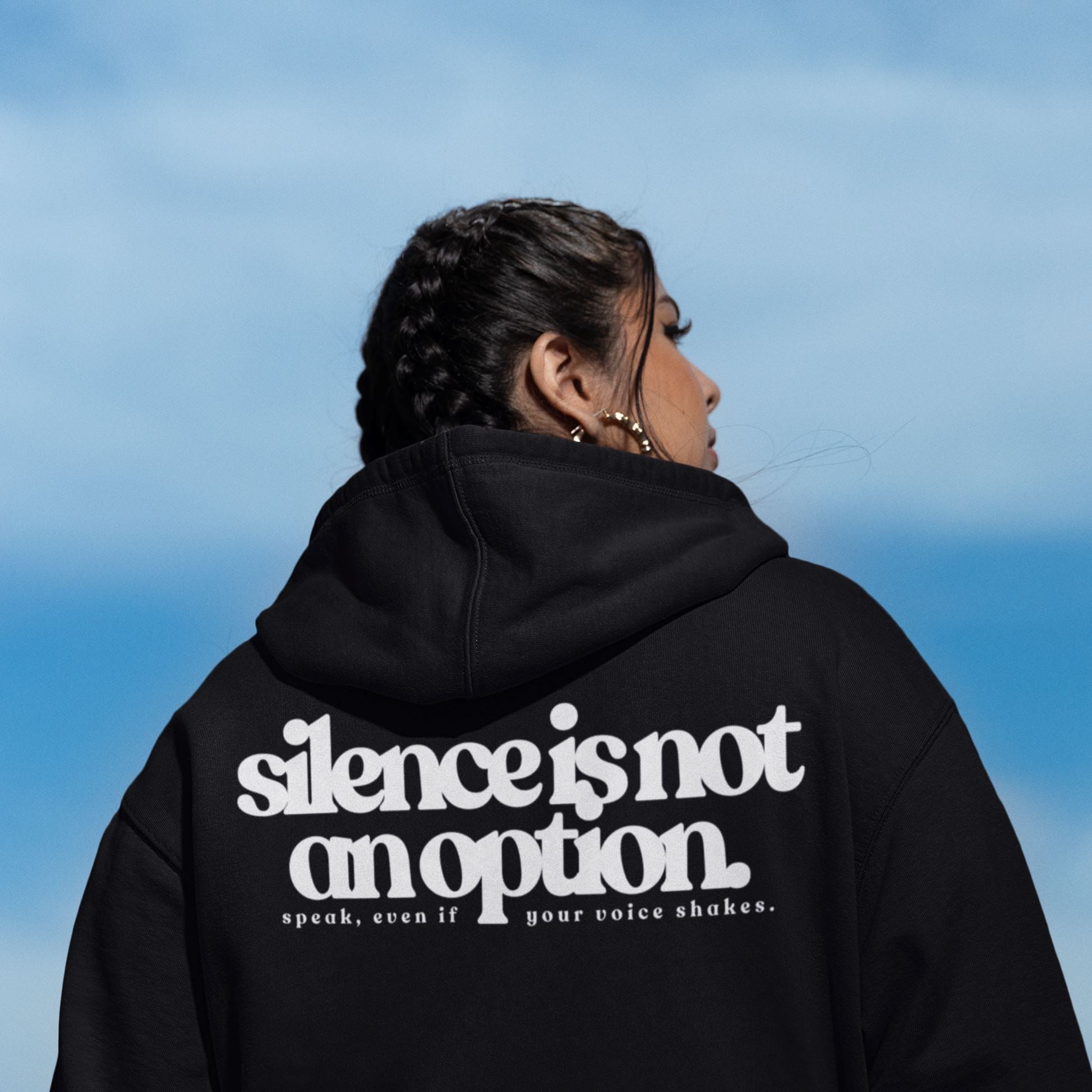 Silence Is Not An Option | Unisex Hoodie by The Happy Givers