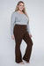 Plus Everyday Flare Bottoms Brown