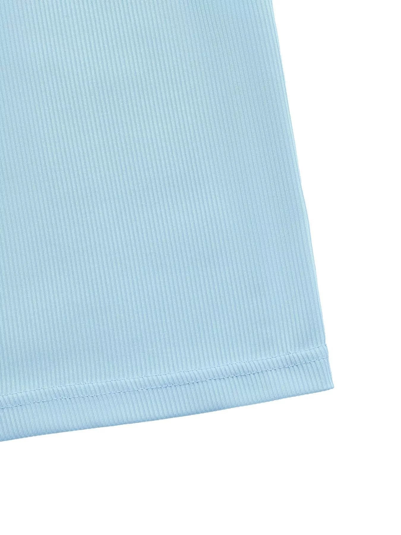Light blue fabric on a white background