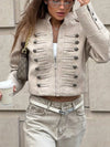 Zip Up Cropped Jacket