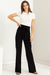 SEEKING SULTRY HIGH-WAISTED TIE-FRONT FLARED PANTS