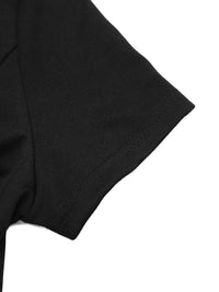 Close-up of a black sleeve on a white background