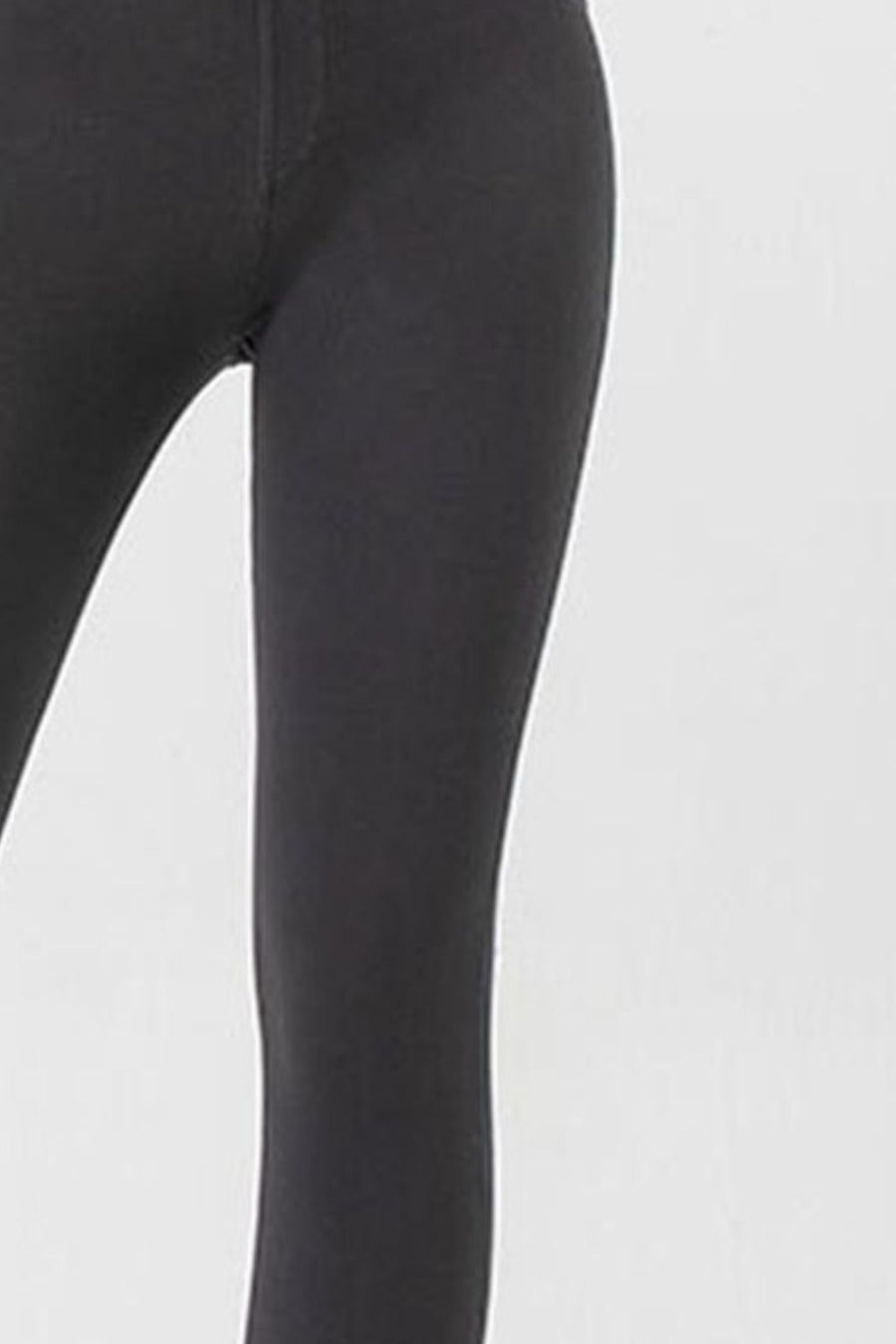 Black leggings on a white background