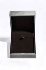 Black jewelry box on a white background