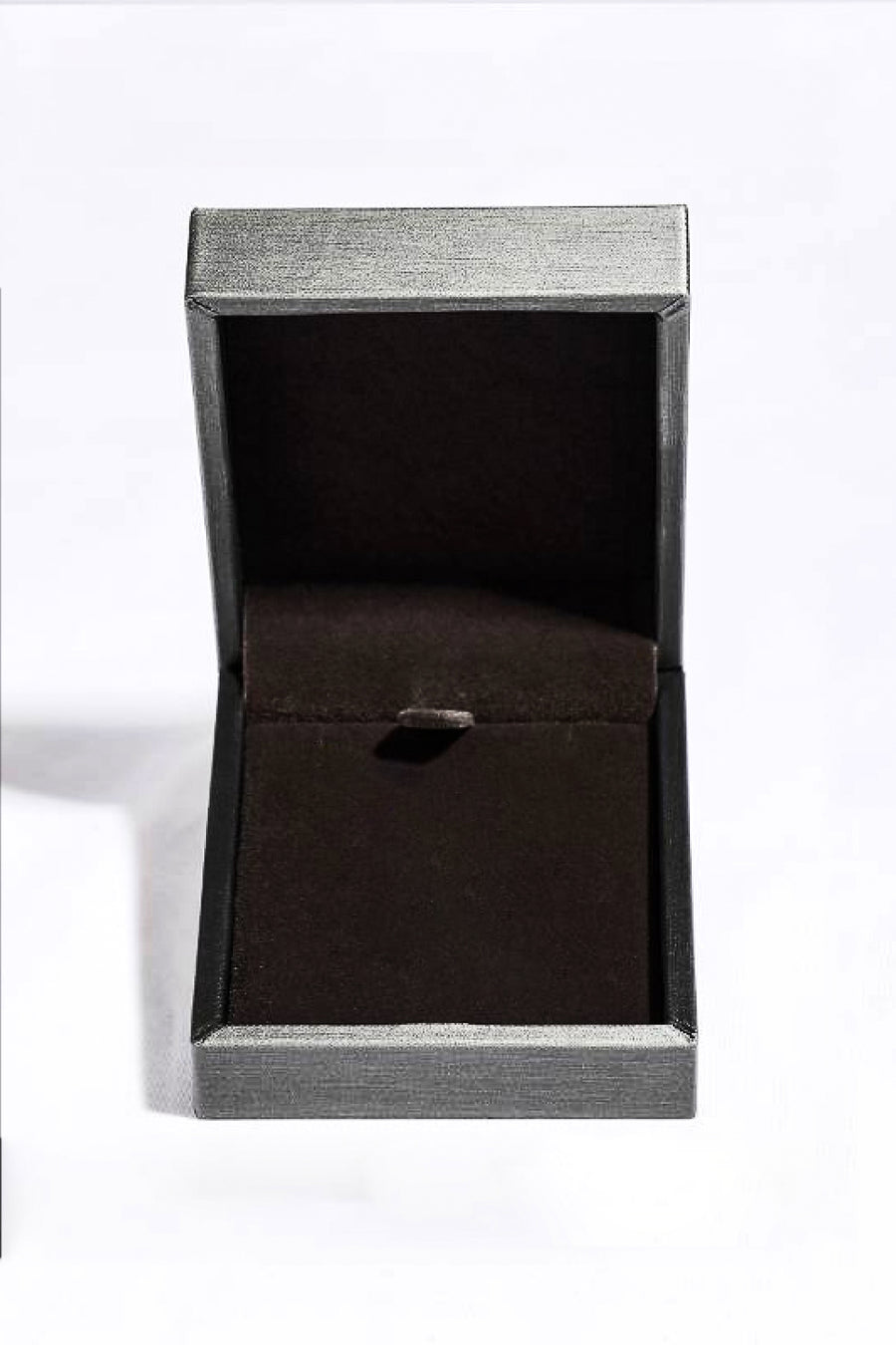 Black jewelry box on a white background