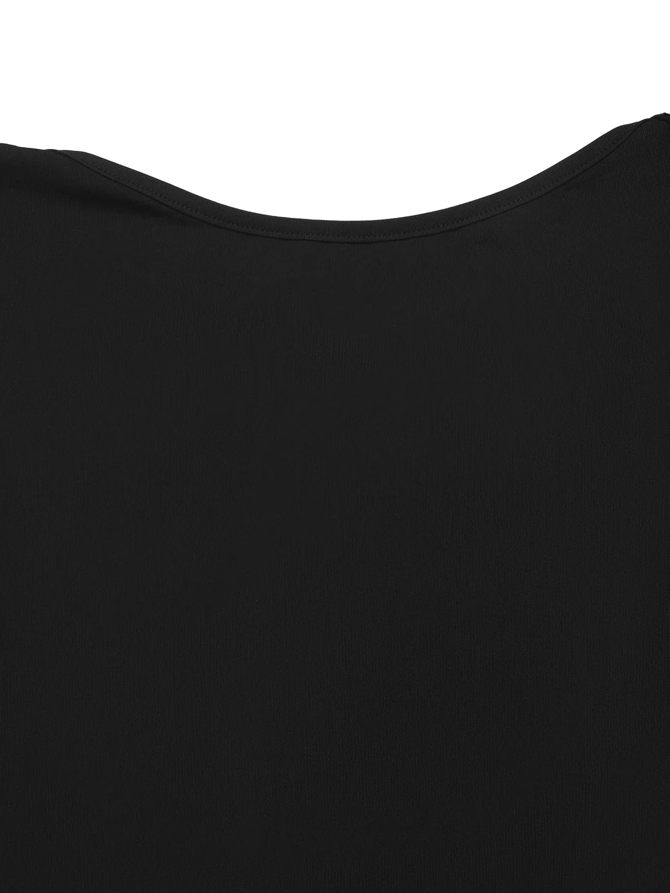 Close-up of a black garment with a white background