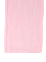 Pink textured fabric on a white background
