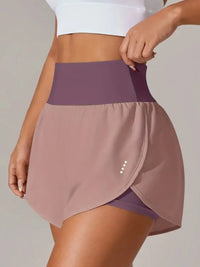 Two-tone skirt with a plain background