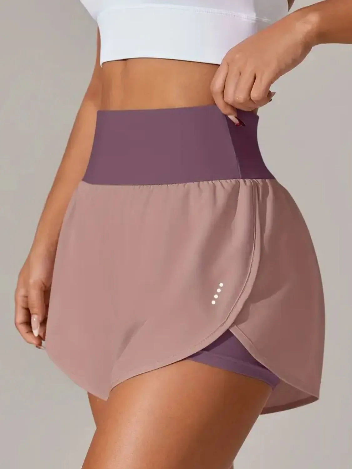 Two-tone skirt with a plain background