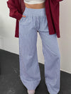 Gingham High Waist Wide Leg Pants