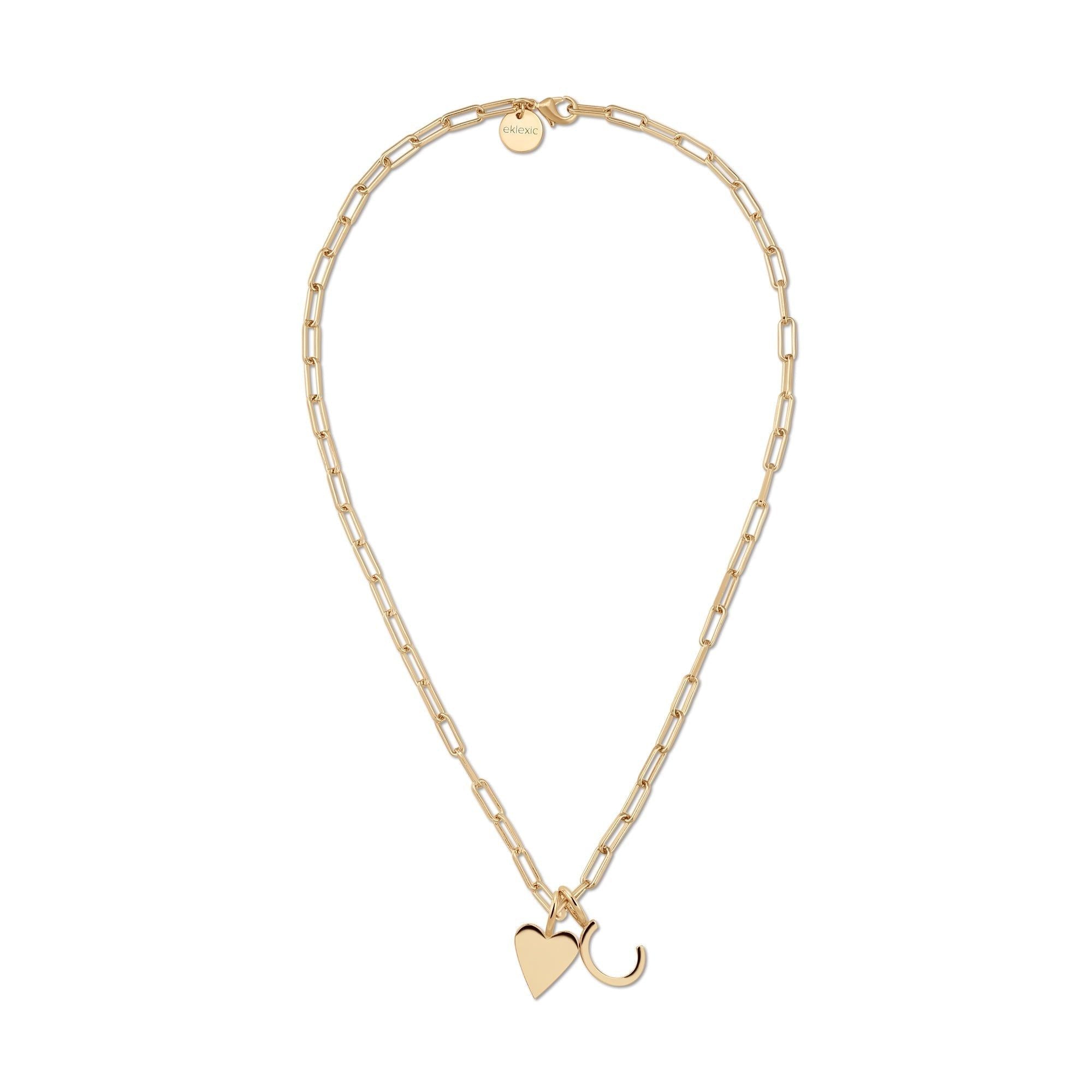 A full view of Cara Charm Necklace 