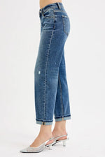 Blue jeans with a white background
