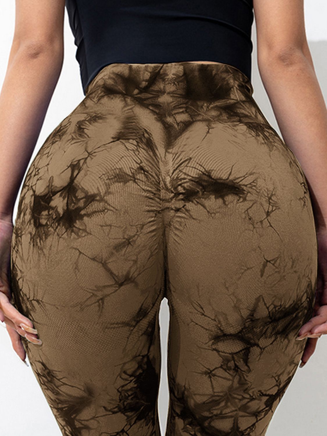 Close up view of the back of Tie-Dye High Waist Active Leggings