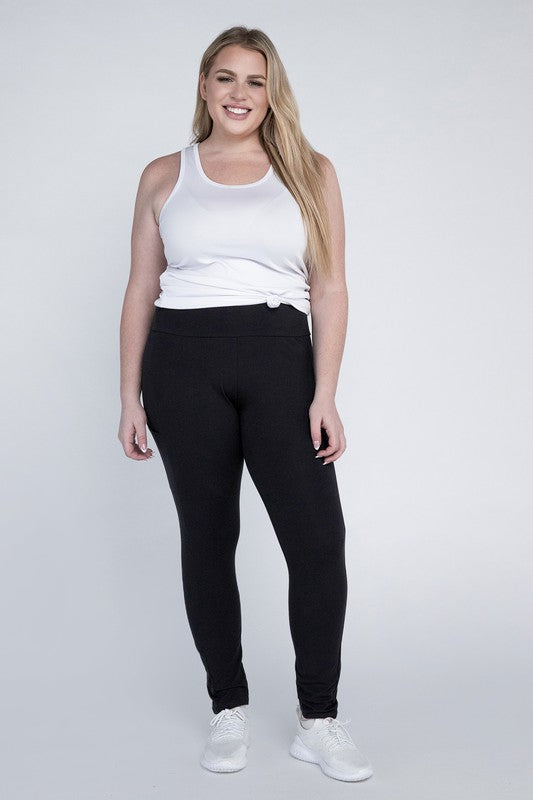 Plus Everyday Leggings with Pockets Black