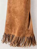 This picture is showing the fringes on the skirt