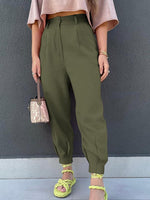 High Waist Cropped Pants