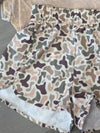 Camo Print Elastic Waist Shorts