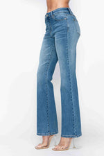 Full Size Cat's Whiskers Mid Rise Bootcut Jeans