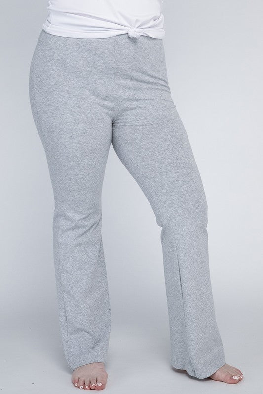 Plus Everyday Flare Bottoms gray