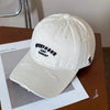 Womens sun protection Distressed Embroidered Baseball Cap