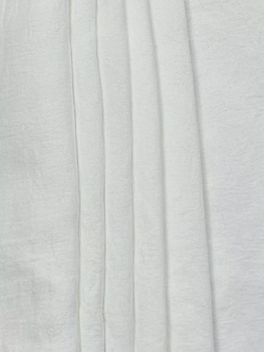 Close-up of light gray fabric texture