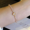 18K Gold-Plated Moonstone Bead Bracelet For Women