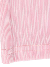 Close-up of a pink textured fabric with a white background