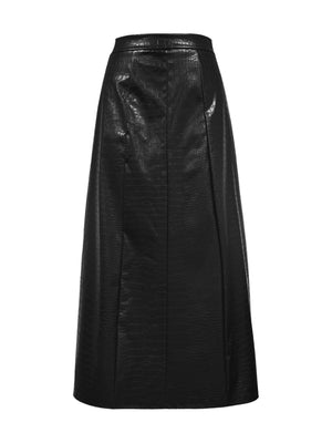 Full view of High Waist Midi Skirt