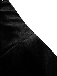 Close-up of black fabric texture on a white background