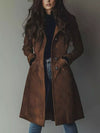 Button Up Longline Trench Coat