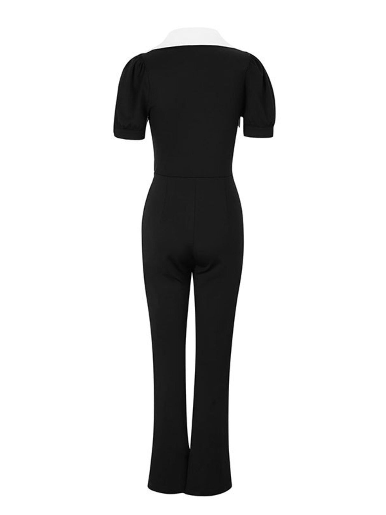 Black jumpsuit on a white background