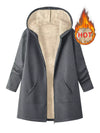 Fleece-Lined Zip Up Hooded Outerwear